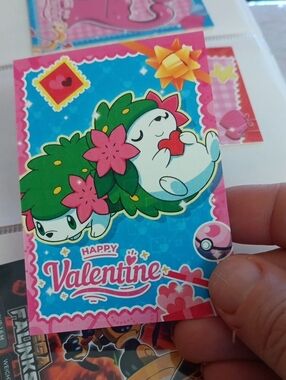 PRISM Happy Valentine Trading Card - Pink Blue Green